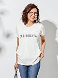 Angeliebe エンジェリーベ 産後 授乳服 ロゴ Tシャツ （ プリント 2タイプ ） 授乳ウエア フリー CALIFORNIA ホワイト 30103 30103200