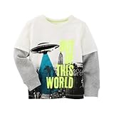 OSHKOSH(オシュコシュ) グローインザダーク レイヤードルック UFO ティ トップス長袖Tシャツ 5歳【並行輸入】