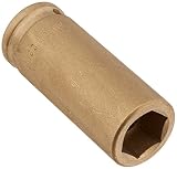 Ampco Safety Tools DWI-3/4D22MM Socket, Deep Well Impact, Non-Sparking, Non-Magnetic, Corrosion Resi