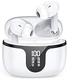 2025【Bluetooth5.4 音質強化型】 ワイヤレスイヤホン Bluetooth イヤホン ブルートゥース イヤフォン カナル式 ENC通話ノイズキャンセリング LEDディスプレイ マイク付き 自動ペアリング 最大41H音楽再生 ハンズフリー通話 タッチ操作 日語音声ガイド 重低音 片耳/両耳 スポーツ/iOS/iAndroid対応