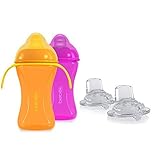 Bebek Soft and Flexible Spout w/Handles Cup + extra Spouts Combo (set of 2) [並行輸入品]