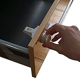 ベビロック　乳幼児の事故防止用引き出しロック |強力マグネット3300ガウス使用|工具不要　マグネット式で安全 (ロック4つ、鍵1つ)