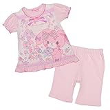 西松屋 蓄光半袖パジャマ（ボンボンリボン） 【100cm・110cm・120cm・130cm】　110