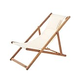 フォールディングデッキチェア 天然木フレーム アウトドアやピクニックにもオススメ ガーデンファニチャー