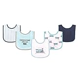 Luvable Friends 5 Piece Drooler Bib with Waterproof Backing, Train by Luvable Friends