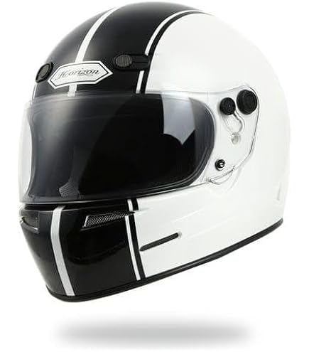 vanson Leathers フルフェイスヘルメット ホワイト Amazon.co.jp: フルフェイスへルメット HORIZON HELMETS マット XXR