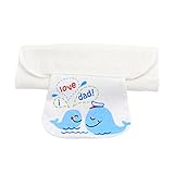 魚パターンスタイル、Mと汗吸収タオルのための2個のベビータオル