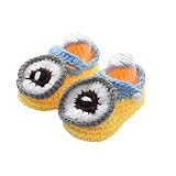 Flyme ®かわいい赤ちゃんsoft-soledニットMinion靴、ベビー暖かい靴、新生児ギフト カラー: ホワイト