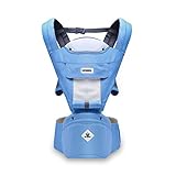 SONARIN多機能Hipseatベビーキャリア、通気性のあるストラップ、人間工学に基づいた、100％コットン、大容量収納、11持ち越しポジション、安全で快適な、あなたの子供の成長に適応、持ち運びが容