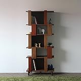 【商品名】日本製 ハイシェルフ ブラウン GA ディスプレイラック オープンシェルフ オープンラック ウォールラック リビング収納棚 書棚 本棚 間仕切り家具 FAX 電話台としても 北欧テイスト【サイズ】幅75×奥行31×高さ170cm 