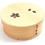 曲げわっぱ 丸弁当箱 桜 白木 漆器 杉 保湿 天然木製 おかず 天然木 女性 男性