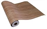 はがせるシール壁紙 おしゃれなカフェ風 壁紙 50cm幅 Hyundae Sheet 木目 ウッド デザイン (30mパック＋道具付きセット, HWN-22318 オーガニックブラウン)