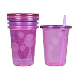 The First Years Straw Cup, Pink Take and Toss, 10 Ounce, 4-Count by The First Years [並行輸入品]