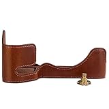 Rieibi SONY A7IV ケース,対応 Sony ソニー A7M4 A7 IV α7 IV ILCE-7M4 sony A7M4 ケース ソニーアルファ7 IV A7Siii A7S M3 Sony A1 ILCE-1 カメラケースバッテリー交換可 三脚ネジ穴付き ボディケース PUレザー(コーヒー)