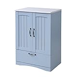 JKプラン フレンチカントリー家具 チェスト&amp;キャビネット 幅60 フレンチスタイル ブルー FFC-0003-BL