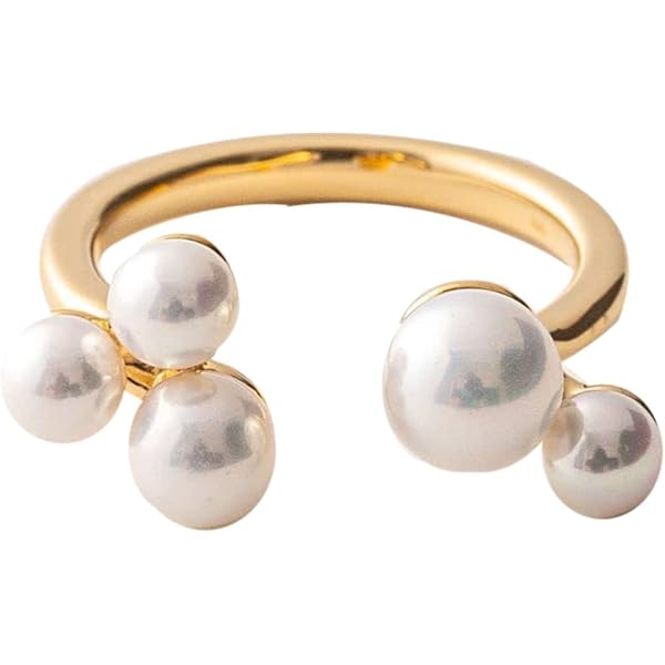 Amazon | (ジュエッテ) Jouete イヤーカフス トライアングル パール