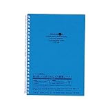 リヒトラブ ツイストノート A5 24穴 青 N1658-8