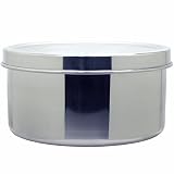 ナガオ 燕三条 丸保存容器 140xH75mm 18-8ステンレス 日本製