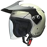 リード工業(LEAD) バイクヘルメット アドベンチャーヘルメット(3WAY仕様) X-AIR RAZZO-V (ラッツォ-5) マットデザート Lサイズ(59-60cm未満)