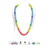 Fashion Silicone Baby Teething Nursing Necklace - Fashionable Nursing rainbow Necklace baby Safe For