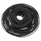 uxcell 30個 レコーダーラバーベルト 折りたたまれた長さ40-135mm カセットレコーダーベルトマシン修理用ミックスフラットカセットテープマシンラバーベルト 幅1mm