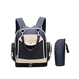Mooxury マザーズバッグ ママバッグ 大容量 マザーズリュック 多機能 ベビー用品収納 防水 ママリュック  (ネイビー)