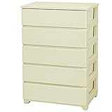 ジェイ・イー・ジェイ カラースタイルチェストワイド 5段 アイボリー JEJ カラ-チエストワイド5ダンIV 返品種別A