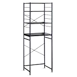 エア・リゾーム レンジ台 幅60 レンジボード キッチンボード ゴミ箱上ラック emery(エメリー) ブラウン×ブラック