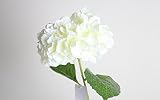 Wispun あじさい　紫陽花　造花　梅雨　飾り　七色選択可能 (白)