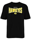 NCAA Iowa HawkeyesメンズEverlastingティー、ミディアム、ブラック