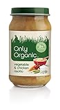 オンリーオーガニック ベビーフード 「野菜とチキンのリゾット」 離乳後期～ 170g×6ビンセット 通常納品書無し