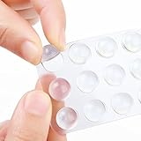 ALAZCO 3 / 8 "サーフェスセーバープラスチック粘着バンパーパッド – Protects Floors & Furniture 40pc クリア AZSURPD48