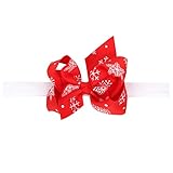 Zhhlinyuan ベビー小物 Baby Girls ヘアアクセサリ Toddler Kids Christmas/Photography Pops/Costume/Party Ribbon Sno