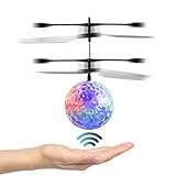 inverlee RCおもちゃepocair RCフライングボール、RCドローンヘリコプターボール組み込みシャイニングLED照明Kids TeenagersカラフルFlyings for Kids T