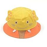 MY STAGE ベビー 帽子 アニマル ドーム ハット キャップ コットン 赤ちゃん 新生児 日よけ 春 (イエロー)
