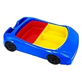 Joy Kidsプレート|キュートカラフルおもちゃ車またはPlane Shaped子供プレートセット取り外し可能なコンパートメント|安全耐久性食品グレードBPAフリーWashable Heatproo