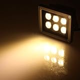 RUICHEN LED投光器 AC85-265V 6W　　防水仕様　LEDワークライト 【 防水・ 夜間作業・看板・船舶・各種作業車対応】 ウォームホワイト LED ライト