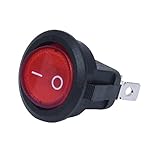 Hommy ロッカースイッチバイポーラON OFF赤3ピン220V