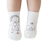 PUERI ベビー　ソックス 靴下　キッズ 男の子　女の子 赤ちゃん　柔らかい　可愛い　綿100％ 滑り止め（0-4歳） (M, ホワイト3)