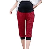 Zhhlinyuan ファッション Women's High Quality マタニティ Maternity Belly Maternity Pants Pregnancy Pants Comfort