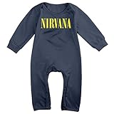 カッコいい 赤ちゃん ニルヴァーナ Tシャツ コットン Navy Size 24 Months