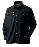 アタックベース 長袖シャツ 春夏用 6001-6 11 ブラック M