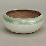 いよじ園 【盆栽鉢】 小石原焼/太鼓鉢（小）白色 【高さ：4.9cm 径：10cm】【ミニ鉢～小鉢】