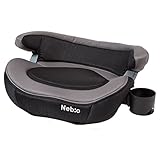 【ジュニアシート クッション性】ワイドな座面のブースターシート カップホルダー付き 洗濯機で洗えるカバー 4歳頃～12歳頃 体重条件：15kg～36kg ロングユース コンパクト 省スペース neb: