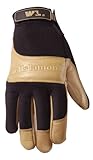 Wells Lamont7690MGrips Gold Impact Leather Work Glove-MED GRIPS GOLD GLOVE (並行輸入品)