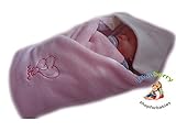 LUXURIOUS VERY WARM FLEECE Swaddle Wrap, BLANKET, Sleeping Bag birthday GIFT PRESENT (PINK) by Blueb