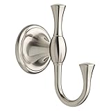 Delta Faucet 136671 Meridian Double Robe Hook, Satin Nickel [並行輸入品]