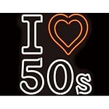 ネオンサイン アイ ラブ I LOVE 50's 50年代 ネオン管 ネオンライト 店舗照明 ガレージ アメリカン雑貨