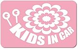 imoninn KIDS in car ステッカー　【マグネットタイプ】　No.27　デンデンムシさん　（ピンク色）