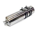 汎用 エマージェンシータンク 予備タンク 外付け ガソリンタンク ロングツーリング チョッパー ステンレス製1L フレーム固定